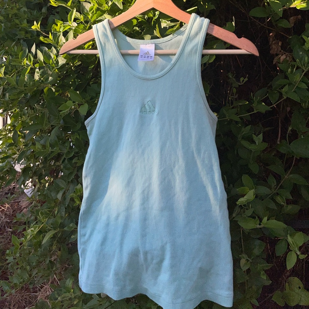 Green Adidas Tank Top